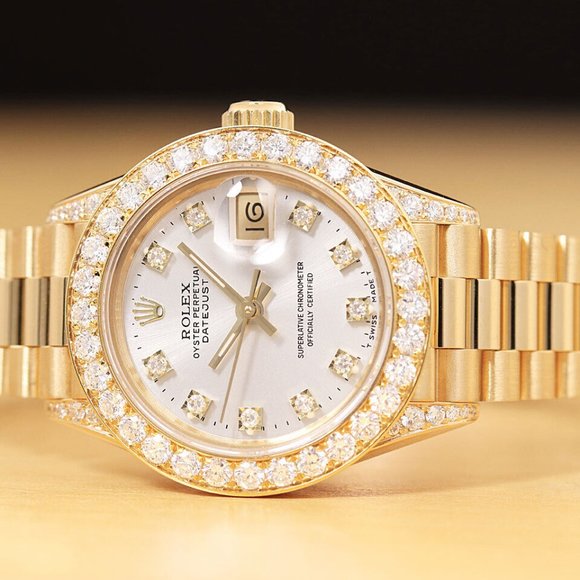 Rolex President 18k Gold Ladies Watch w/ factory box + hang tag!! - Picture 6 of 9